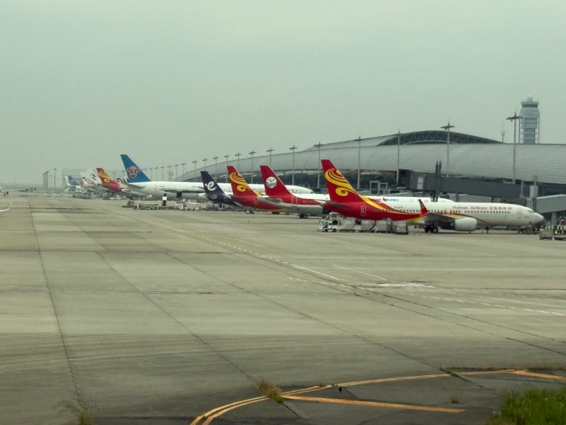 エバー航空(関空=台湾便:BR131 B787-1000)-タキシング