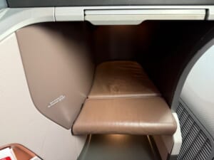 シンガポール航空（シンガポール=バンコク便:SQ710 B787-10）-ビジネスクラスシート