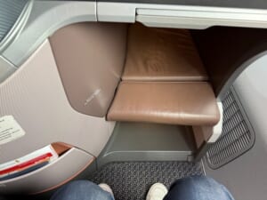 シンガポール航空（シンガポール=バンコク便:SQ710 B787-10）-ビジネスクラスシート