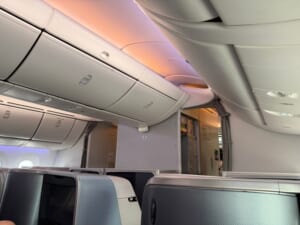シンガポール航空（シンガポール=バンコク便:SQ710 B787-10）-ビジネスクラスシート