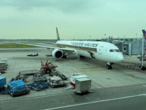 シンガポール航空（シンガポール=バンコク便:SQ710 B787-10）-搭乗