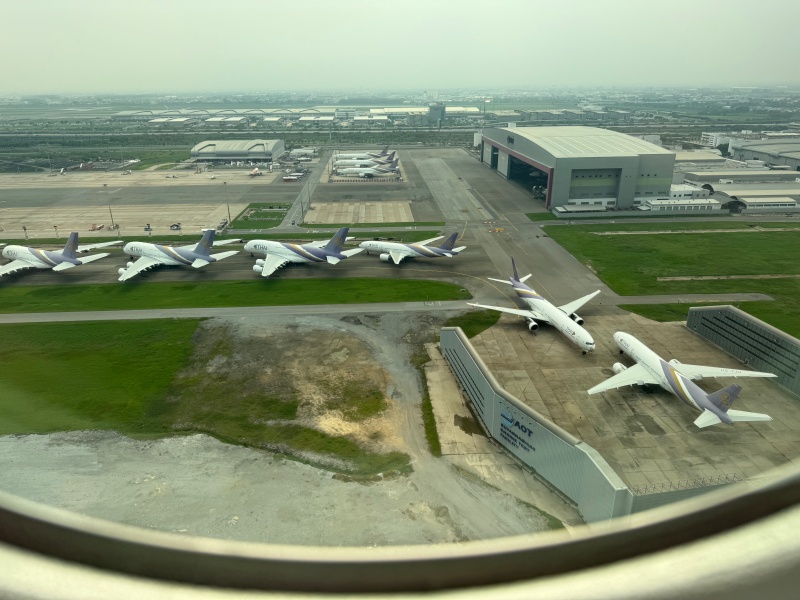 シンガポール航空（シンガポール=バンコク便:SQ710 B787-10）-着陸