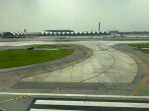 シンガポール航空(シンガポール=バンコク便:SQ710 B787-10)-着陸