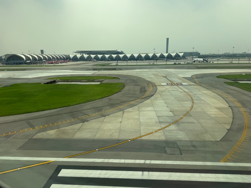シンガポール航空（シンガポール=バンコク便:SQ710 B787-10）-着陸