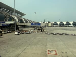 シンガポール航空(シンガポール=バンコク便:SQ710 B787-10)-着陸