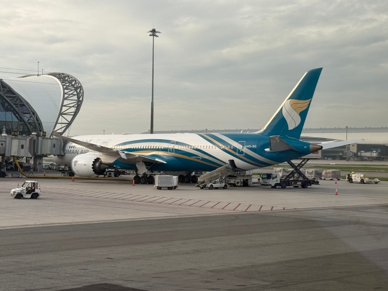 ANA（バンコク=成田便:NH806 B787-900）-タキシング