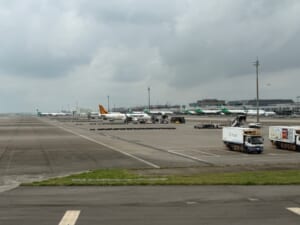 エバー航空(台湾=クアラルンプール便:BR227 B777-300ER)-タキシング