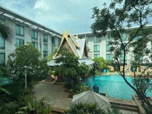 Hyatt Regency Bangkok Suvarnabhumi Airport(ハイアット リージェンシー バンコク スワンナプームエアポート)ー客室内からの眺め