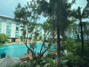 Hyatt Regency Bangkok Suvarnabhumi Airport(ハイアット リージェンシー バンコク スワンナプームエアポート)ー客室内からの眺め