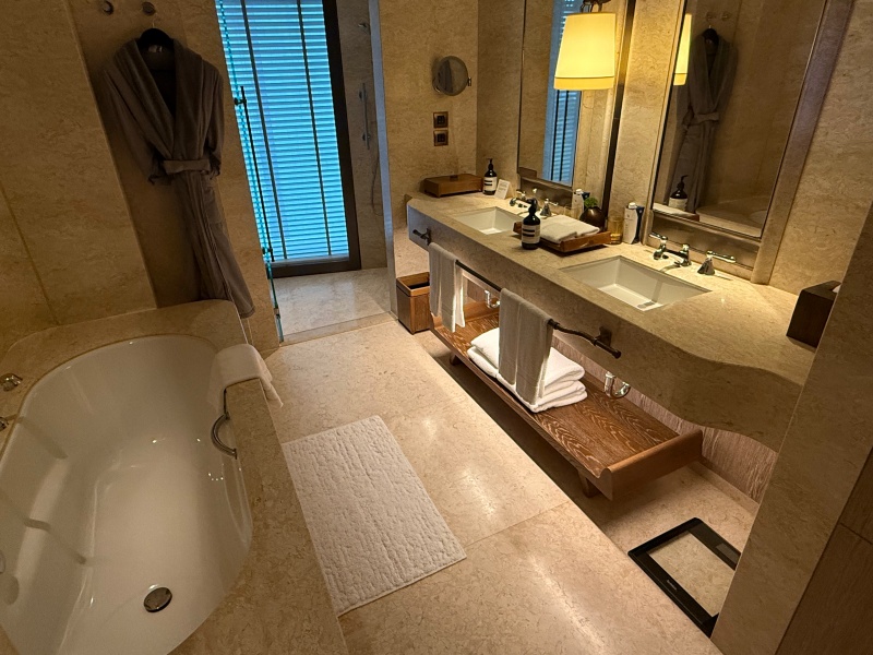 Waldorf Astoria Bangkok(ウォルドーフ・アストリア・バンコク)ー客室内バスルーム