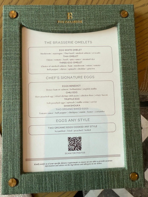 Waldorf Astoria Bangkok(ウォルドーフ・アストリア・バンコク)ー朝食ビュッフェ