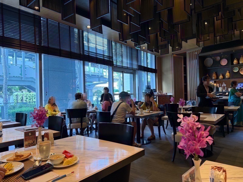 Marriott Executive Apartments Bangkok, Sukhumvit Thonglor(マリオット・エグゼクティブ・アパートメント・バンコク・スクンビット・トンロー)ー朝食ビュッフェ@57th street restaurant
