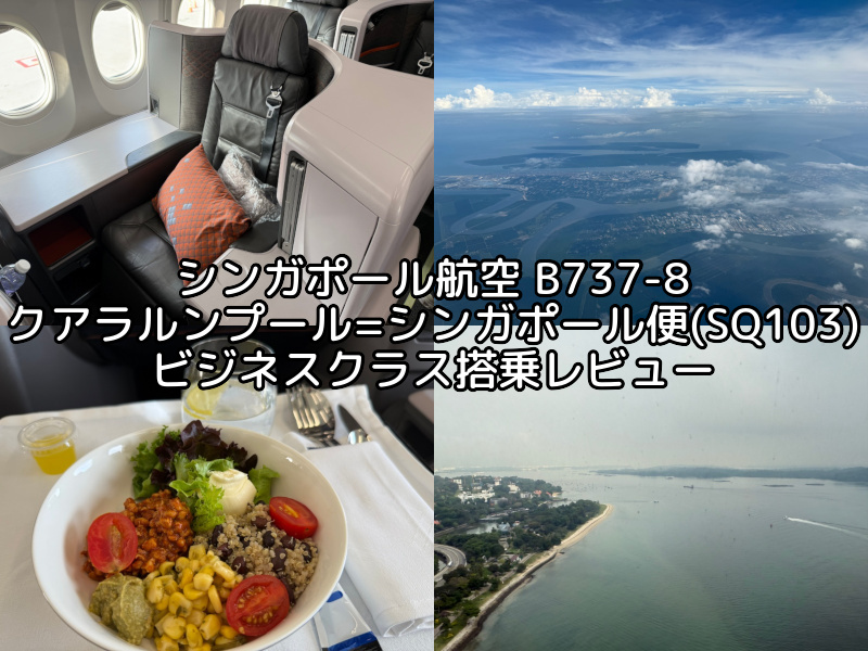 シンガポール航空（クアラルンプール=シンガポール便:SQ103 B737-8）-ビジネスクラス搭乗レビュー