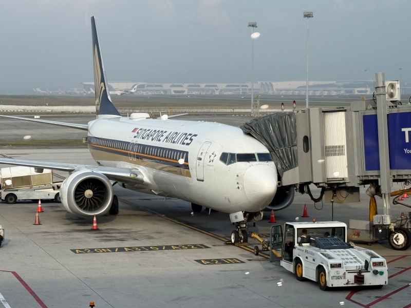 シンガポール航空（クアラルンプール=シンガポール便:SQ103 B737-8）-ウェルカムドリンク