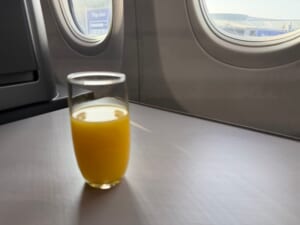 シンガポール航空(クアラルンプール=シンガポール便:SQ103 B737-8)-ウェルカムドリンク