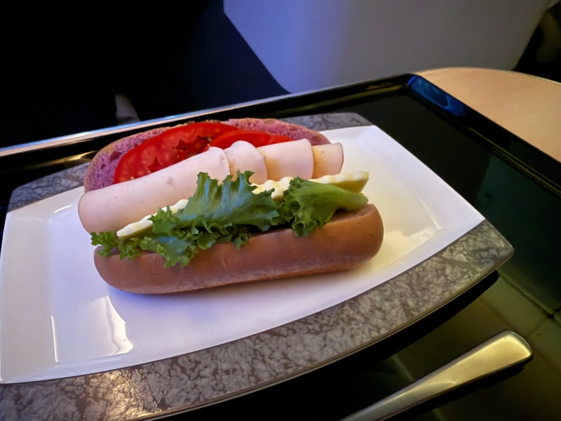 ANA（バンコク=成田便:NH806 B787-900）-ビジネスクラス食事