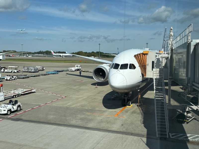 ANA（バンコク=成田便:NH806 B787-900）-着陸