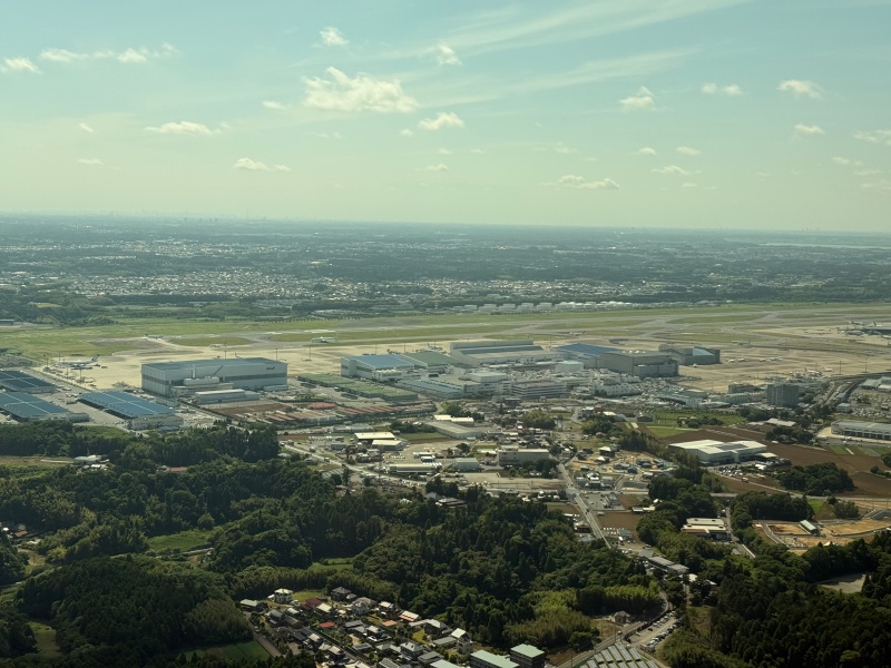 ANA（バンコク=成田便:NH806 B787-900）-着陸