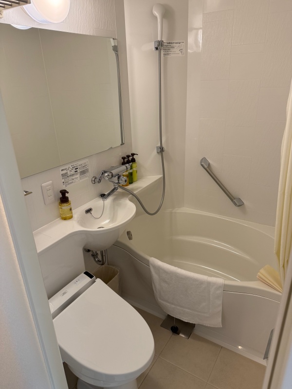 たびのホテルlit松本(TABINO HOTEL lit MATSUMOTO)ー客室内バスルーム