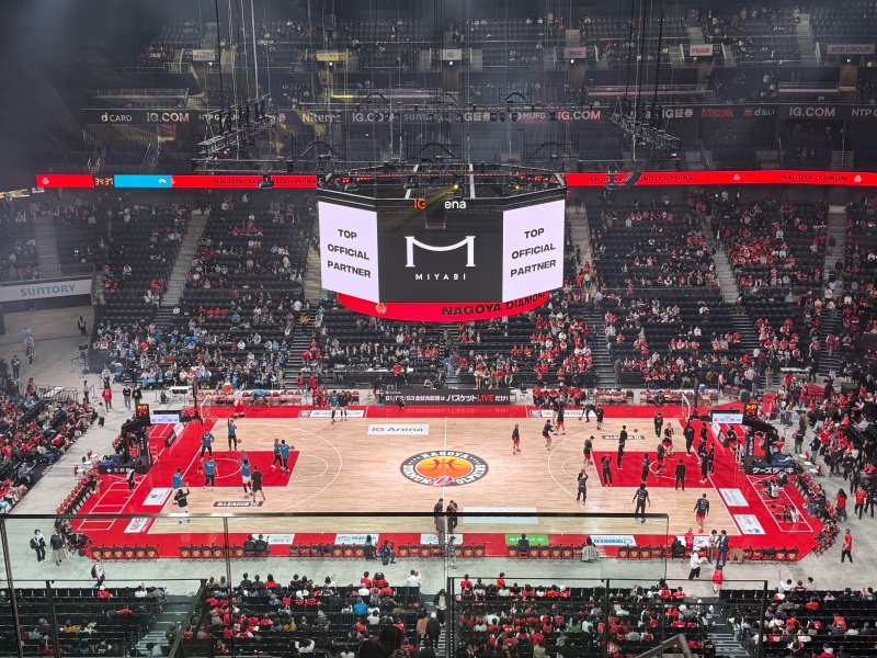 Bリーグ試合観戦(名古屋ダイヤモンドドルフィンズvs京都ハンナリーズ)@IGアリーナ