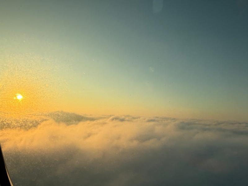 エバー航空(成田=台北便:BR197 B787-1000)-着陸