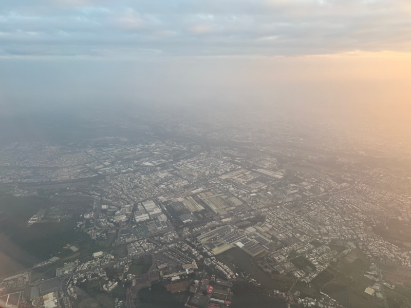 エバー航空(成田=台北便:BR197 B787-1000)-着陸