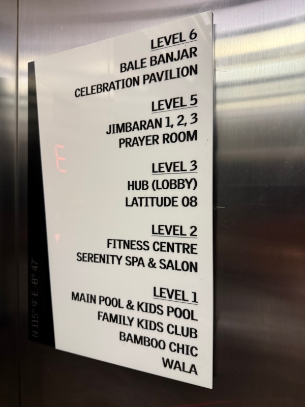 ル メリディアン バリ ジンバラン(Le Méridien Bali Jimbaran)ー客室フロア