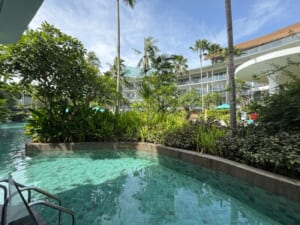 ル メリディアン バリ ジンバラン(Le Méridien Bali Jimbaran)ー客室内バルコニーからの眺め