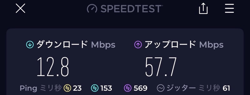 TUJUWAN Lounge@バリ島・デンパサール(ングラ・ライ)国際空港-WiFi速度測定結果