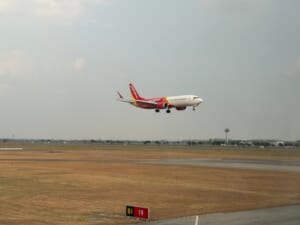 ANA(バンコク=羽田便:NH878 B787-900)-タキシング