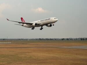ANA(バンコク=羽田便:NH878 B787-900)-タキシング
