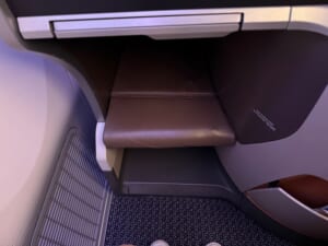 シンガポール航空(デンパサール(バリ)=シンガポール便:SQ935 B787-10)-ビジネスクラスシート