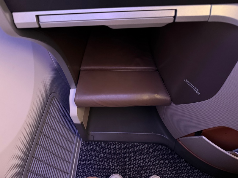 シンガポール航空(デンパサール(バリ)=シンガポール便:SQ935 B787-10)-ビジネスクラスシート