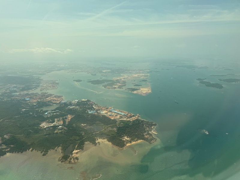 シンガポール航空(デンパサール(バリ)=シンガポール便:SQ935 B787-10)-着陸