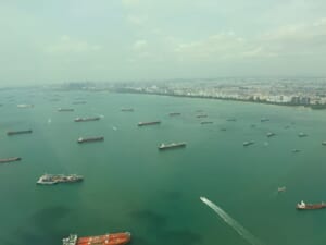 シンガポール航空(デンパサール(バリ)=シンガポール便:SQ935 B787-10)-着陸