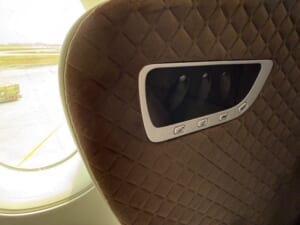 シンガポール航空(シンガポール=バンコク便:SQ712 A350-900)-ビジネスクラスシート
