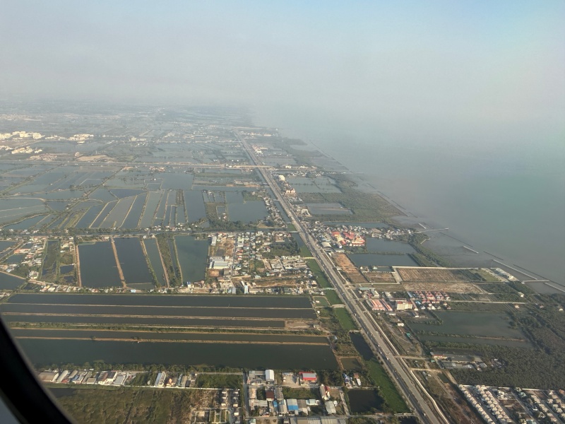 シンガポール航空(シンガポール=バンコク便:SQ712 A350-900)-着陸