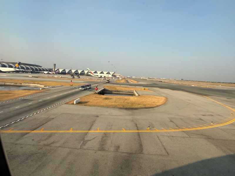 シンガポール航空(シンガポール=バンコク便:SQ712 A350-900)-着陸