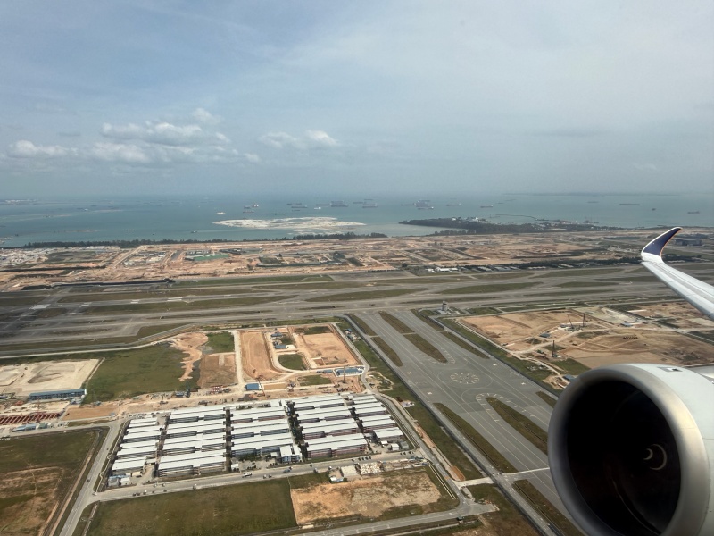 シンガポール航空(シンガポール=バンコク便:SQ712 A350-900)-離陸