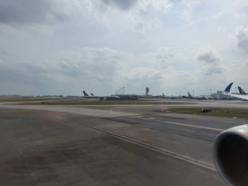 シンガポール航空(シンガポール=バンコク便:SQ712 A350-900)-タキシング