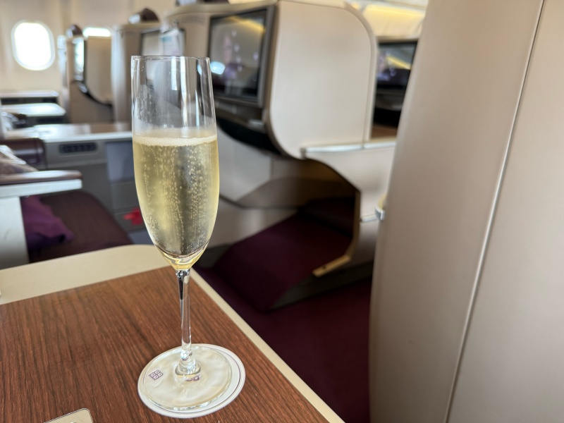 タイ航空(成田=バンコク便:TG641 A330-300)-ウェルカムドリンク