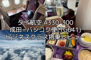 タイ航空（成田=バンコク便:TG641 A330-300）-搭乗レビュー