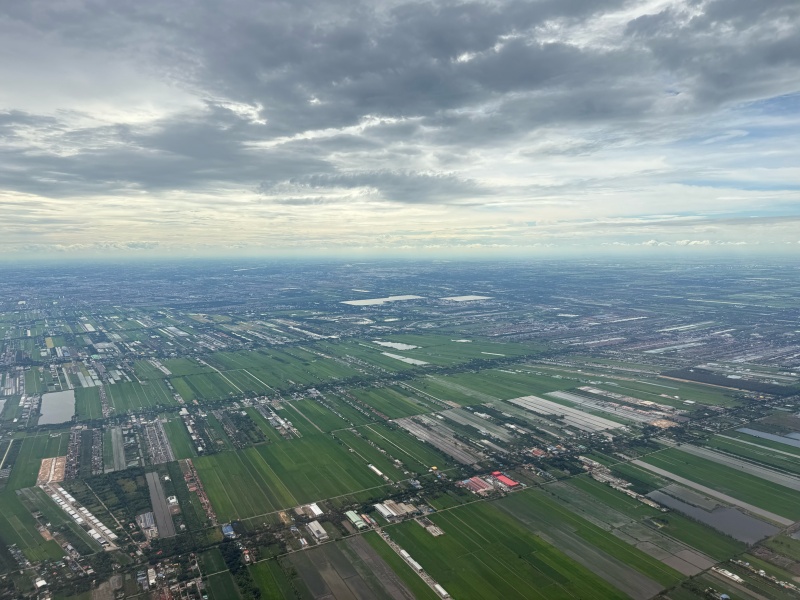 タイ航空(成田=バンコク便:TG641 A330-300)-着陸